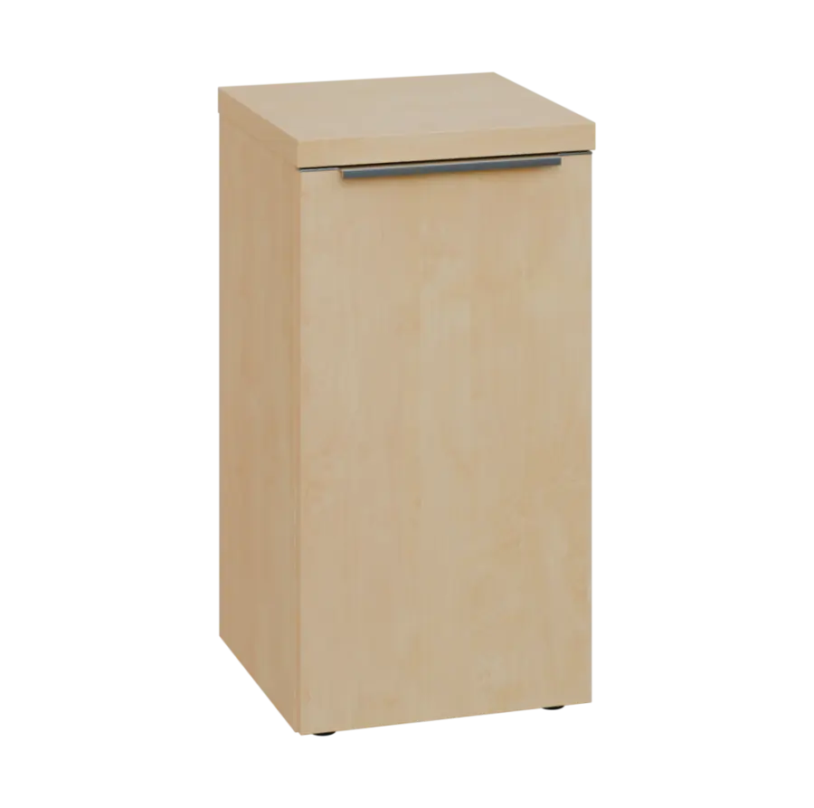 SIN 2 - 4D kancelářská skříň, 1-dveřová, pravá, 770x400x400, bříza světlá